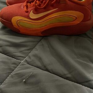 Nike Red and Yellow Athletic Shoes